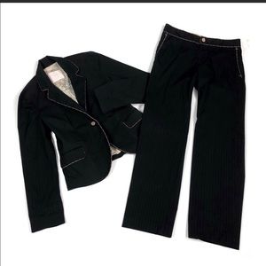 Rebecca Taylor pinstriped detailed pantsuit